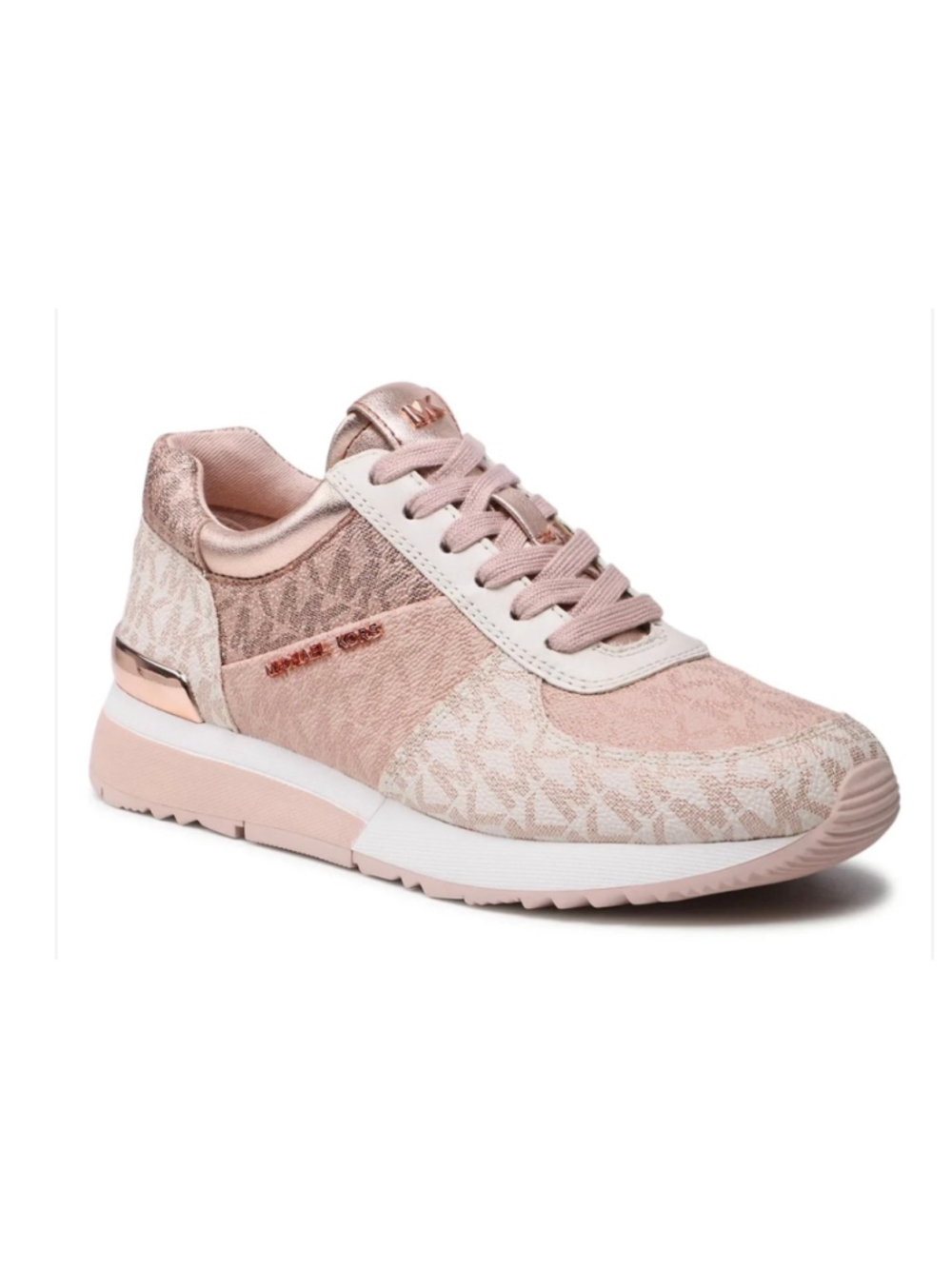 Women's Michael Kors Allie Sneakers in Pink and Rose Gold
